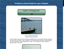 Tablet Screenshot of lake-livingston-tx.com